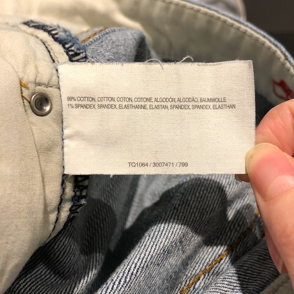 90s Esprit Blue Cropped Denim Jeans - Picture 8 of 11